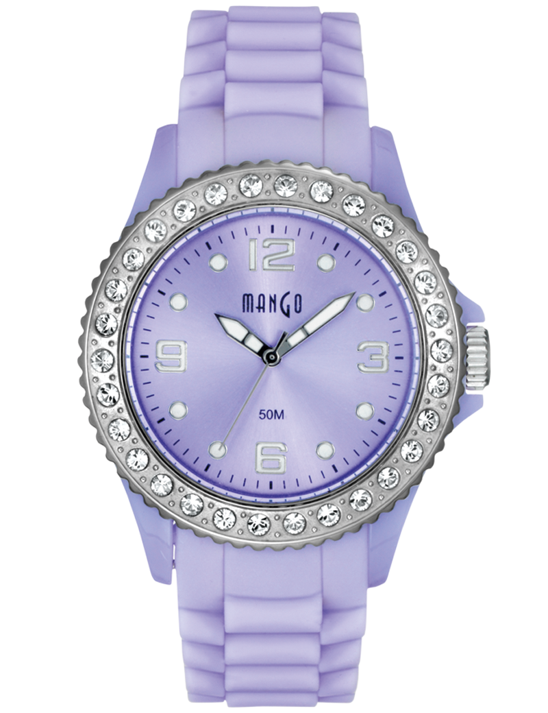 MANGO Tutti Frutti med sten (40mm) - Lilla