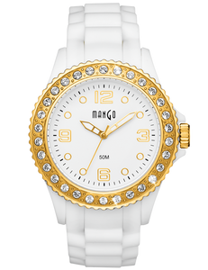 MANGO Tutti Frutti med sten (40mm) - Hvid