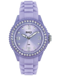 MANGO Tutti Frutti med sten (36mm) - Lyselilla