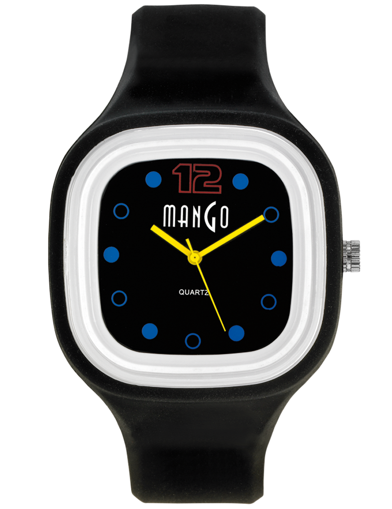MANGO Square (45mm) - Sort
